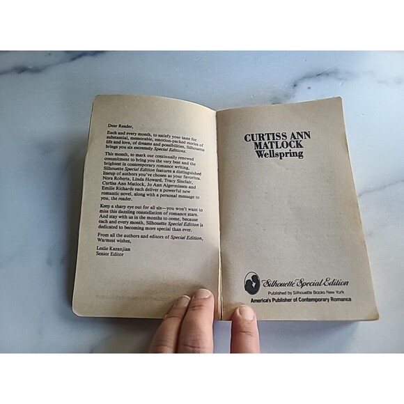 Silhouette Special Edition Wellspring By Curtiss Ann Matlock Paperback - Picture 3 of 10